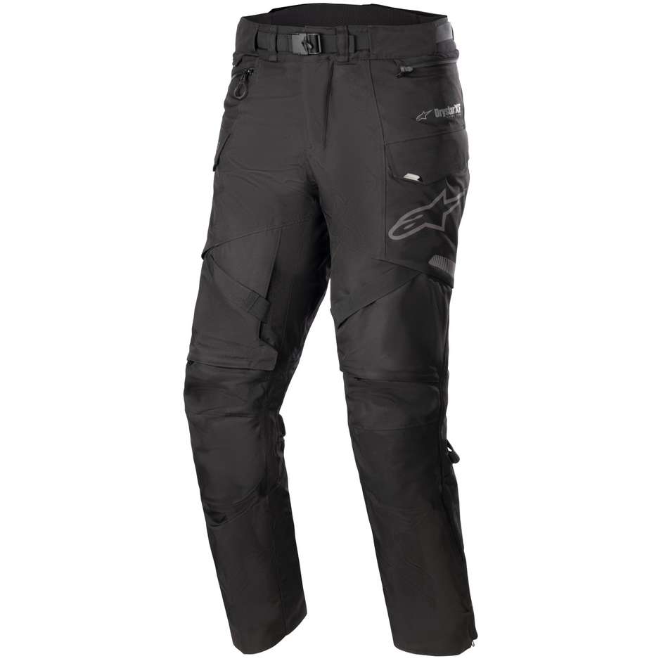 Pantalon Moto Tissu Alpinestars MONTEIRA DRYSTAR XF Raccourci Noir Noir