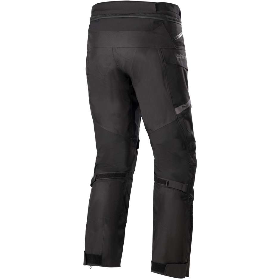 Pantalon Moto Tissu Alpinestars MONTEIRA DRYSTAR XF Raccourci Noir Noir