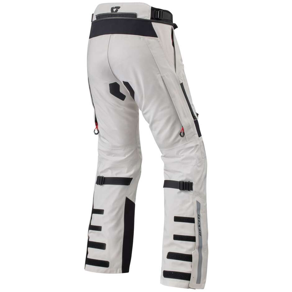 Pantalon Moto Tissu Rev'it POSEIDON 3 GTX Argent Noir - SHORTED