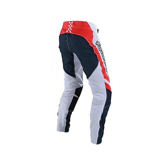 Pantalon Moto Troy Lee Design SE Ultra FACTORY Cross Enduro Blanc Marine