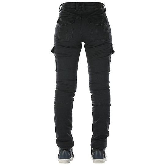 Pantalon pour femme Jeans Moto CE Overlap CARPENTER LADY Noir