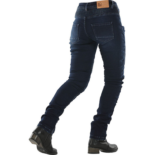 Pantalon pour femme Jeans Moto CE Overlap IMOLA Lady Dark Blue