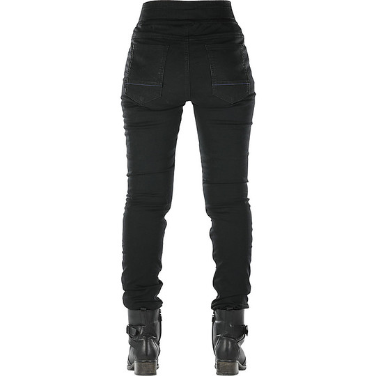 Pantalon pour femme Jeans Moto CE Overlap JANE Lady Noir