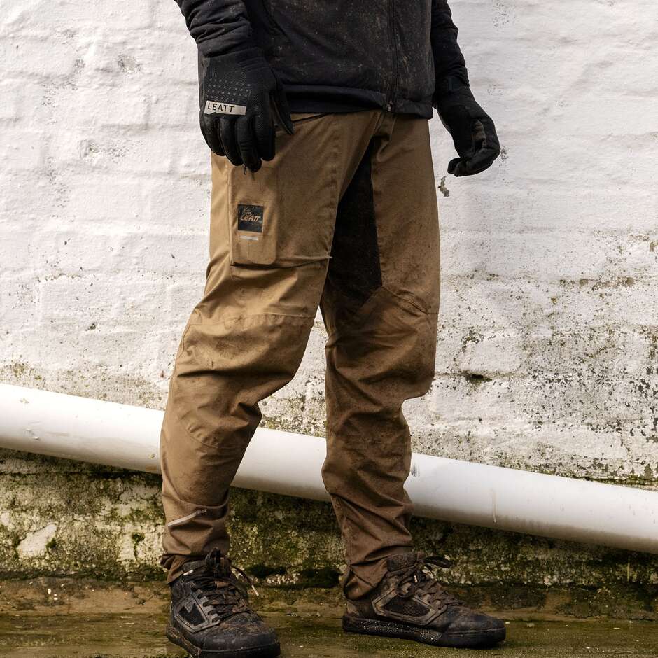 Pantalon VTT Leatt Hydradri 3.0 - Marron imperméable et respirant