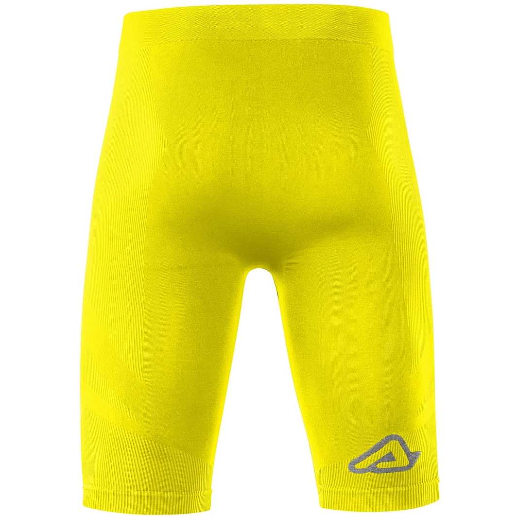 Gambali Termici Biotex Per Ciclismo E Running - Nero E Giallo Fluo Taglia XL - Per Temperature Sotto Zero