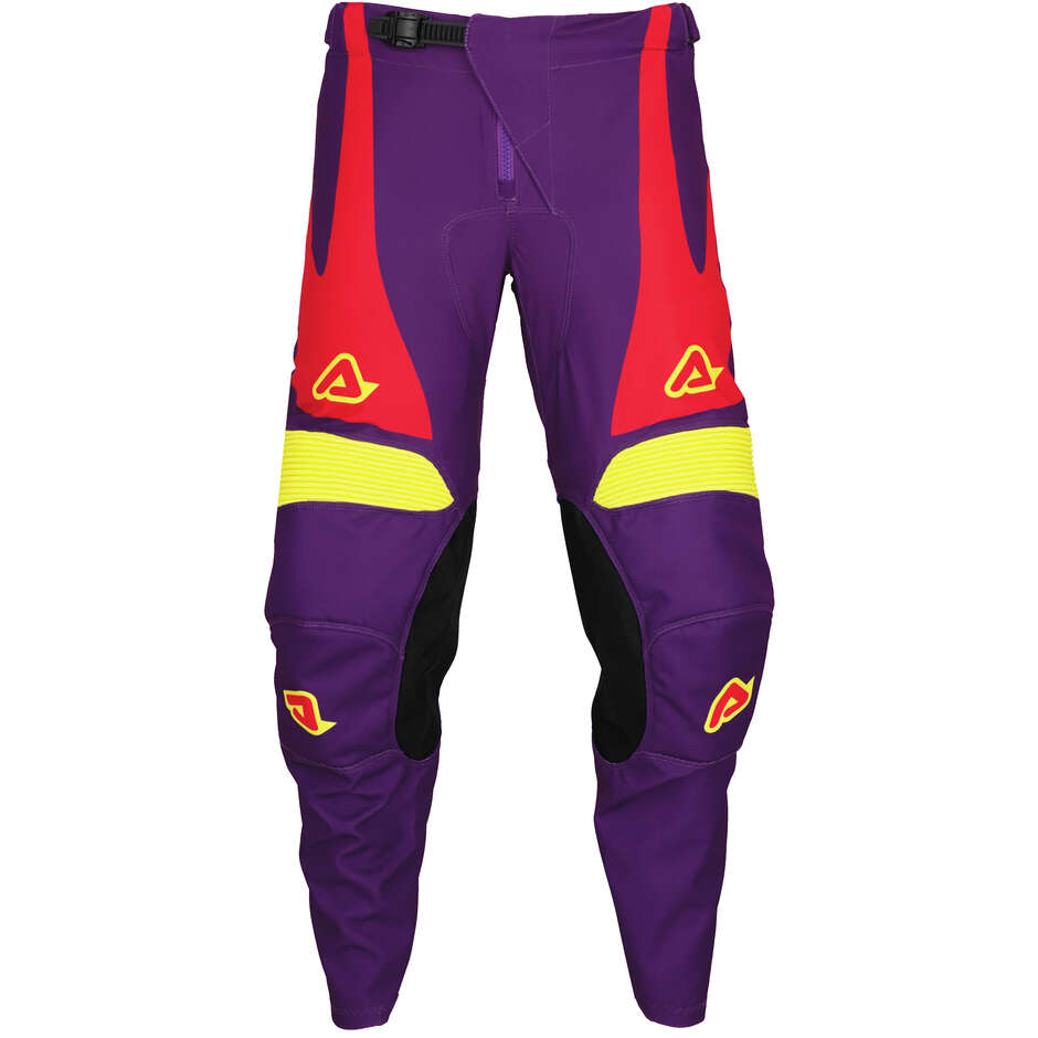 Pantalone Moto Cross Enduro Acerbis MX TRACK ASKAR Viola Rosso