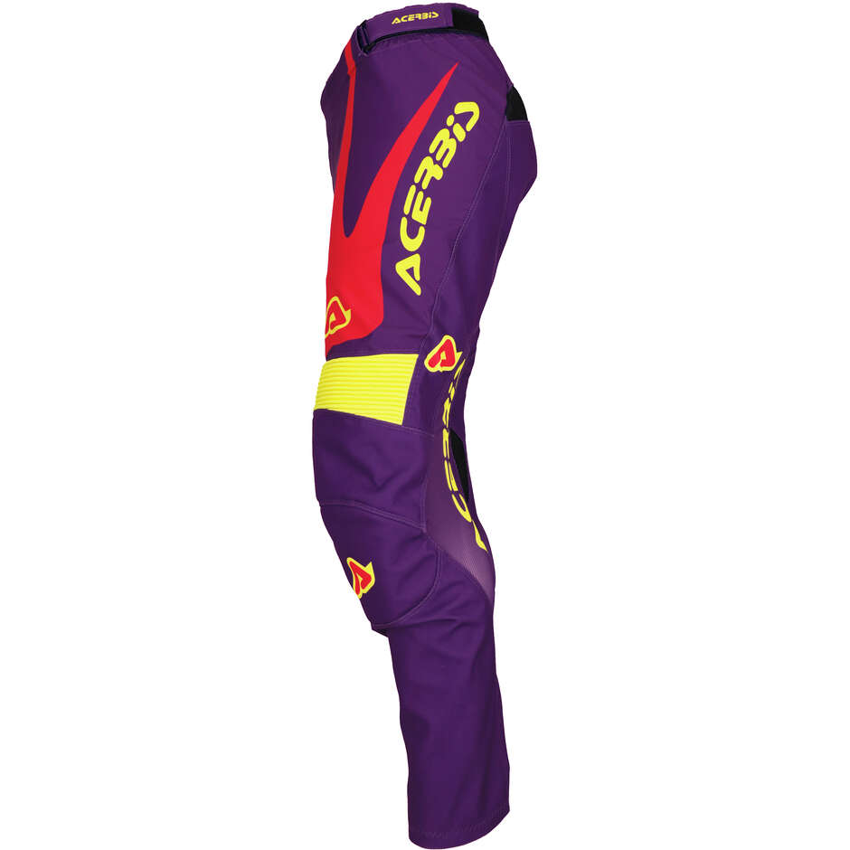 Pantalone Moto Cross Enduro Acerbis MX TRACK ASKAR Viola Rosso