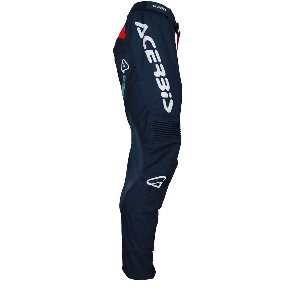 Pantalone Moto Cross Enduro Acerbis MX TRACK CONNECTION Rosso Blu