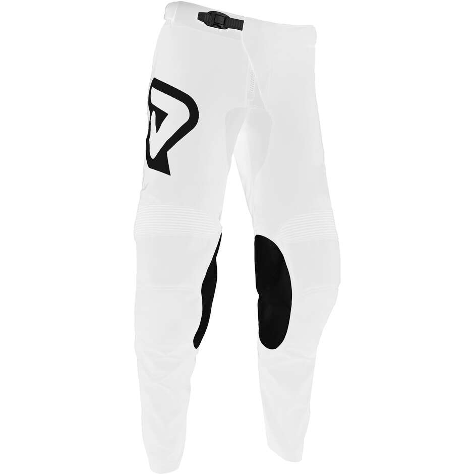 Pantalone Moto Cross Enduro MX TRACK INC. Bianco Ner taglia 36