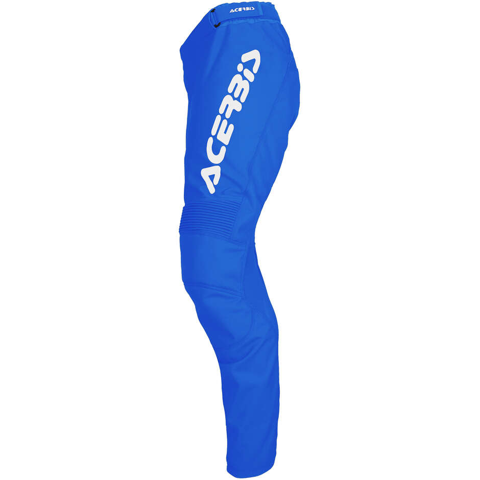 Pantalone Moto Cross Enduro Acerbis MX TRACK INC. Blu Bianco