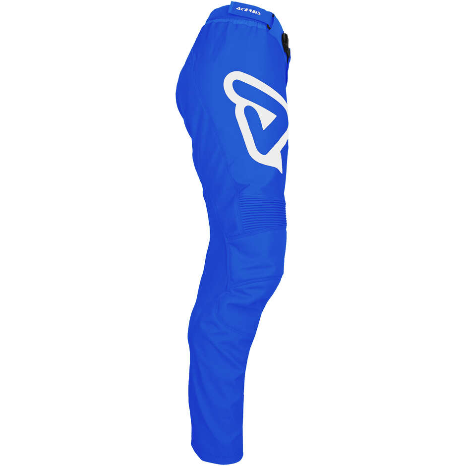 Pantalone Moto Cross Enduro Acerbis MX TRACK INC. Blu Bianco