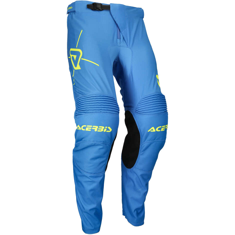 Pantalone Moto Cross Enduro MX TRACK INC. Blu Giallo taglia 30