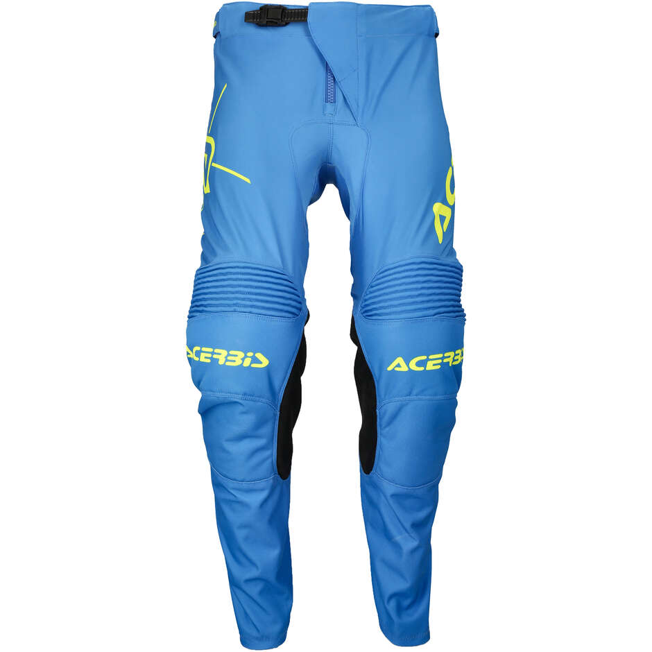 Pantalone Moto Cross Enduro Acerbis MX TRACK INC. Blu Giallo
