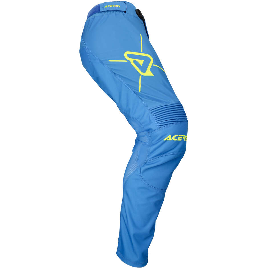 Pantalone Moto Cross Enduro Acerbis MX TRACK INC. Blu Giallo