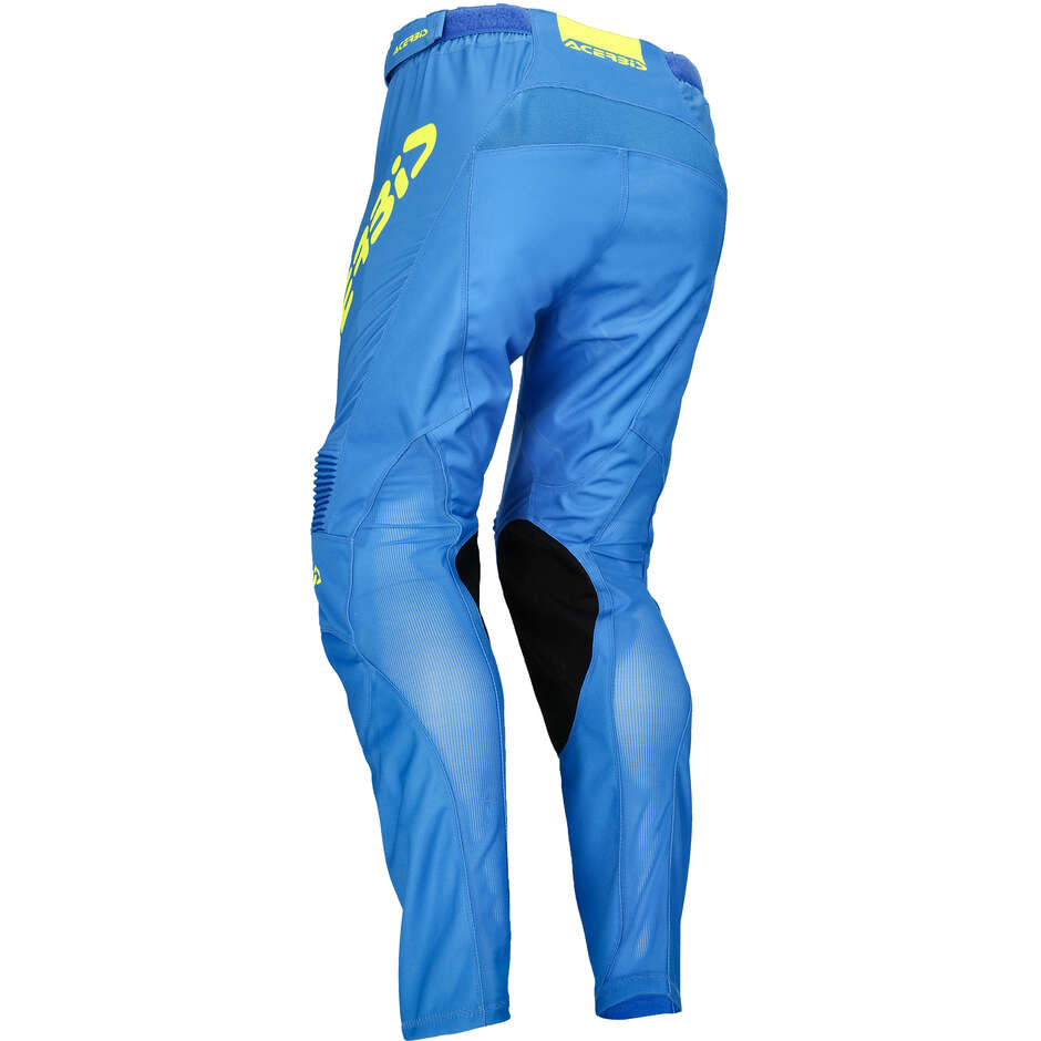 Pantalone Moto Cross Enduro Acerbis MX TRACK INC. Blu Giallo