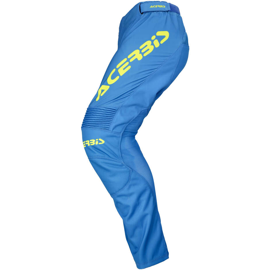 Pantalone Moto Cross Enduro Acerbis MX TRACK INC. Blu Giallo