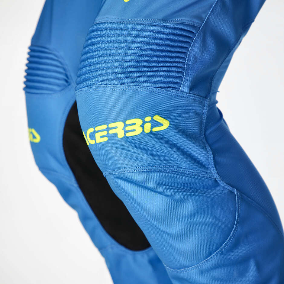 Pantalone Moto Cross Enduro Acerbis MX TRACK INC. Blu Giallo