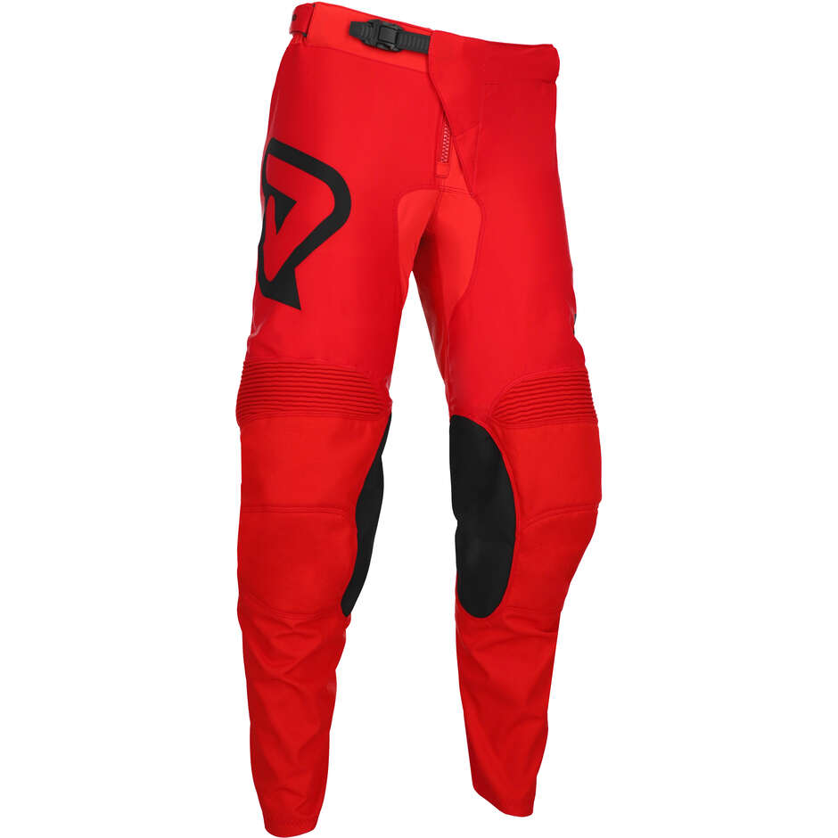 Pantalone Moto Cross Enduro MX TRACK INC. Rosso Nero taglia 36
