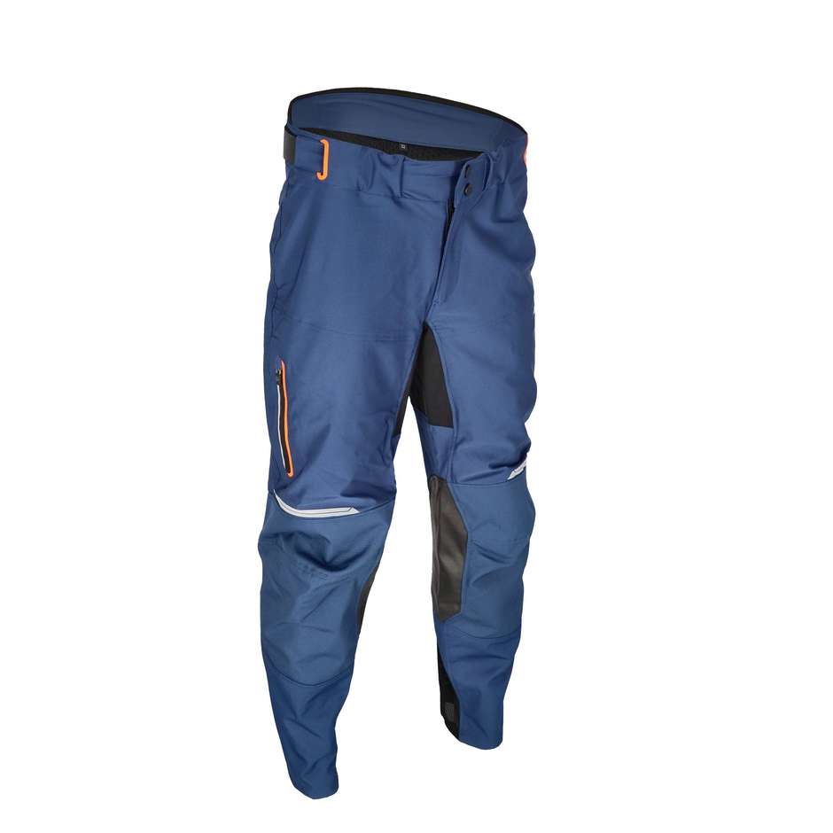 Pantalone Moto Cross Enduro Acerbis X-DURO Blu Arancio