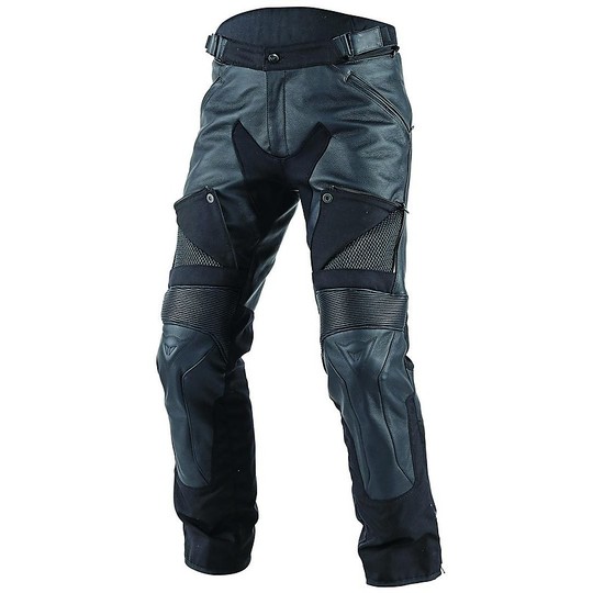 Pantalone Moto In Pelle Dainese Cruiser Pelle D-Dry Nero