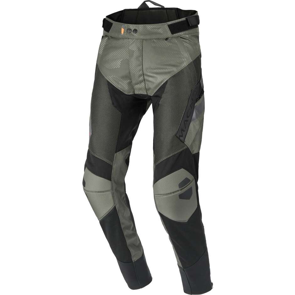 Pantalone Moto Qargon Tapered Verde / Nero taglia S