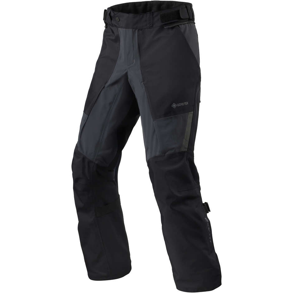 Pantalone Moto Tessuto Rev'it ECHELON GTX Nero Antracite - Allungati