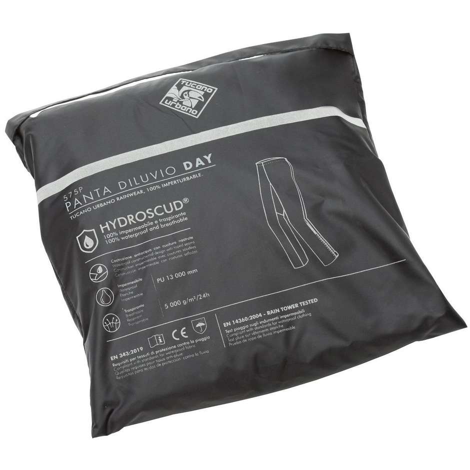 Pantaloni Antipioggia Moto Tucano Urbano 575p DILUVIO DAY Nero