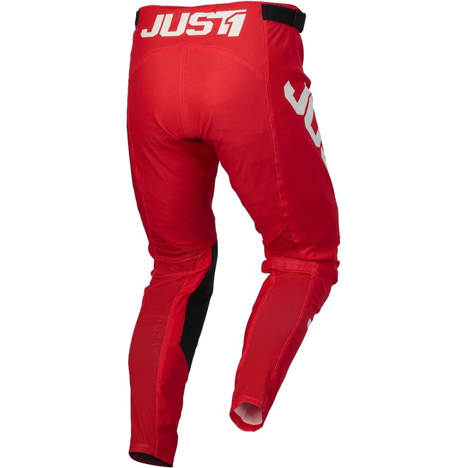 Pantaloni Bambino Moto Cross Enduro Just1 J-ESSENTIAL SOLID Rosso