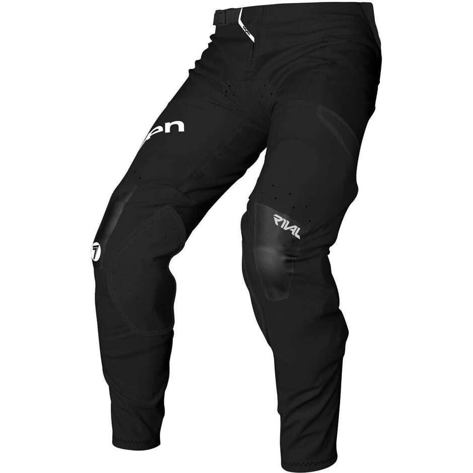 Pantaloni Bambino Moto Cross Enduro Seven Mx RIVAL STAPLE Neri