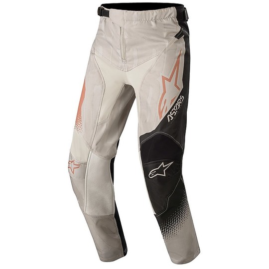 Pantaloni da Bambino Cross Enduro Moto Alpinestars MX20 Youth Racer Factory Grigio Nero Rust