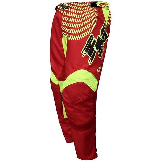 Pantaloni da Bambino Moto Cross Enduro HERO 3 Rosso Giallo