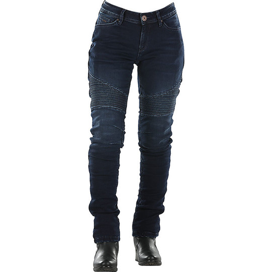 Pantaloni da Donna Jeans Moto CE Overlap IMOLA Lady Dark Blu