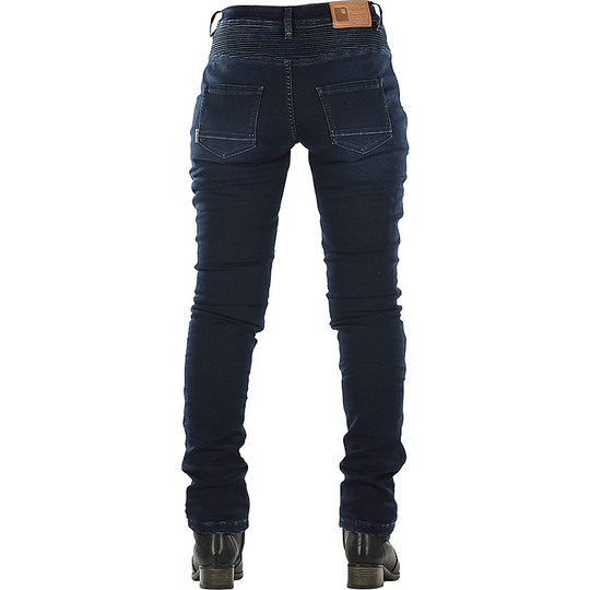 Pantaloni da Donna Jeans Moto CE Overlap IMOLA Lady Dark Blu