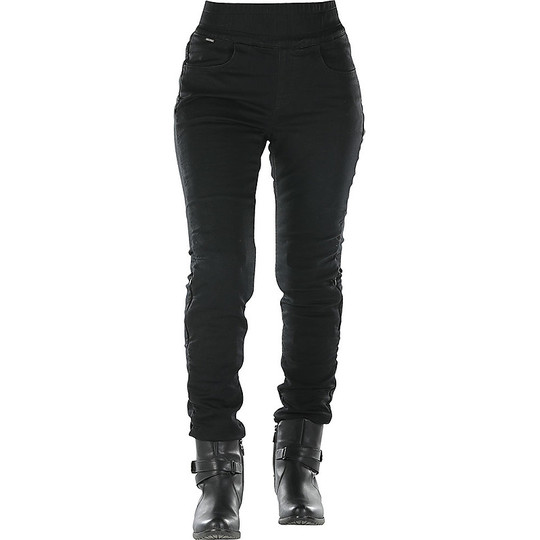 Pantaloni da Donna Jeans Moto CE Overlap JANE Lady Nero