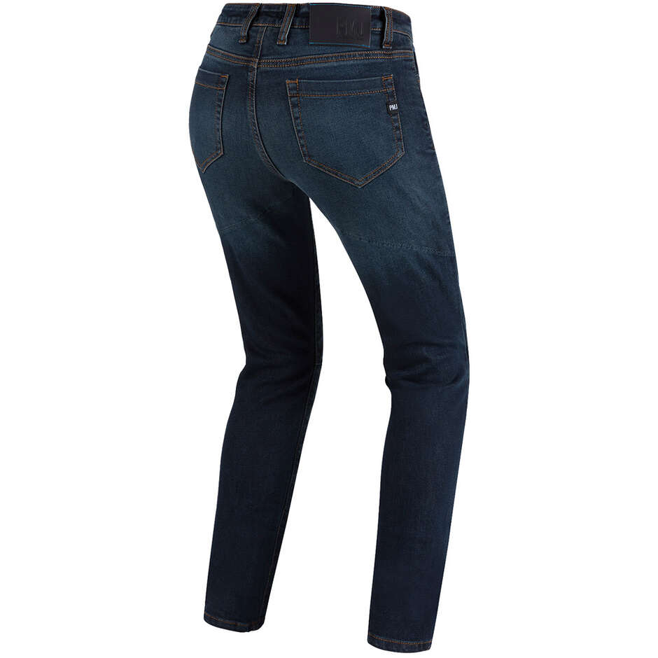 Pantaloni da Donna Omologati Moto Pmj CAFERACER LADY Blu