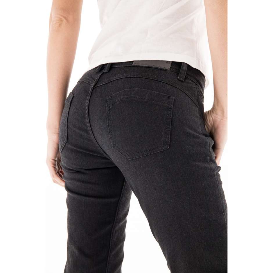 Pantaloni Jeans Donna Moto Ixon JUDY Nero