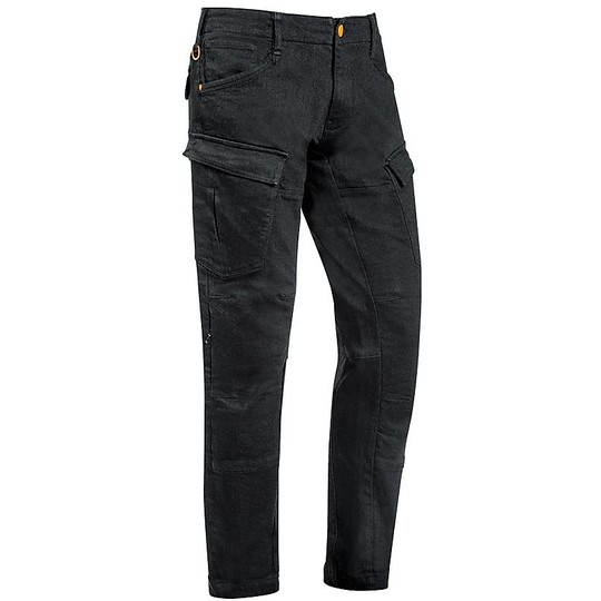 Pantaloni Jeans Moto Certificati Ixon CARGO Nero