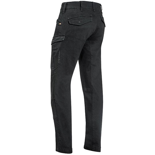 Pantaloni Jeans Moto Certificati Ixon CARGO Nero