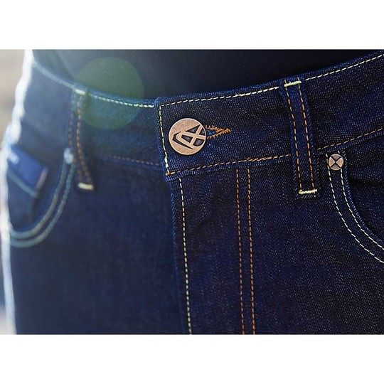 Pantaloni Jeans Moto Certificati Ixon FREDDIE Navy