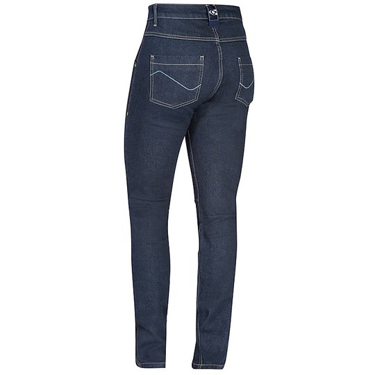 Pantaloni Jeans Moto da Donna Certificati Ixon MIKKI Navy 
