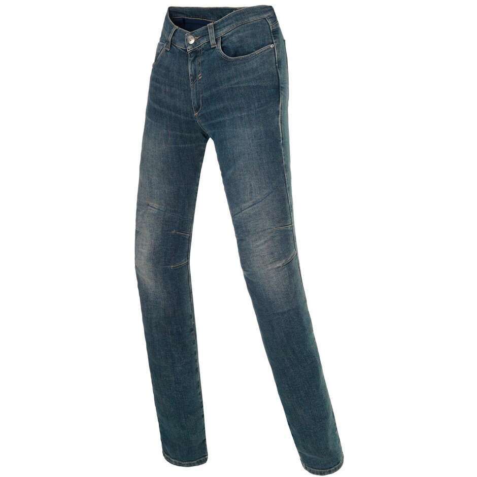 Pantaloni Jeans Moto Donna SYS LIGHT LADY Blu Scuro taglia 48