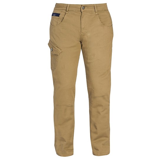 Pantaloni Jeans Moto in Tessuto Ixon DISCOVERY Camel