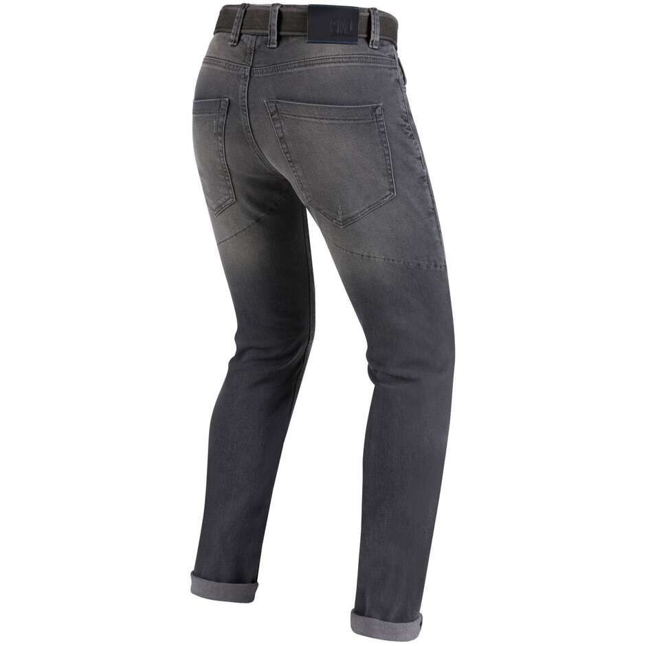 Pantaloni Jeans Moto Omologati Pmj CAFERACER Grigio - Stagione 2019