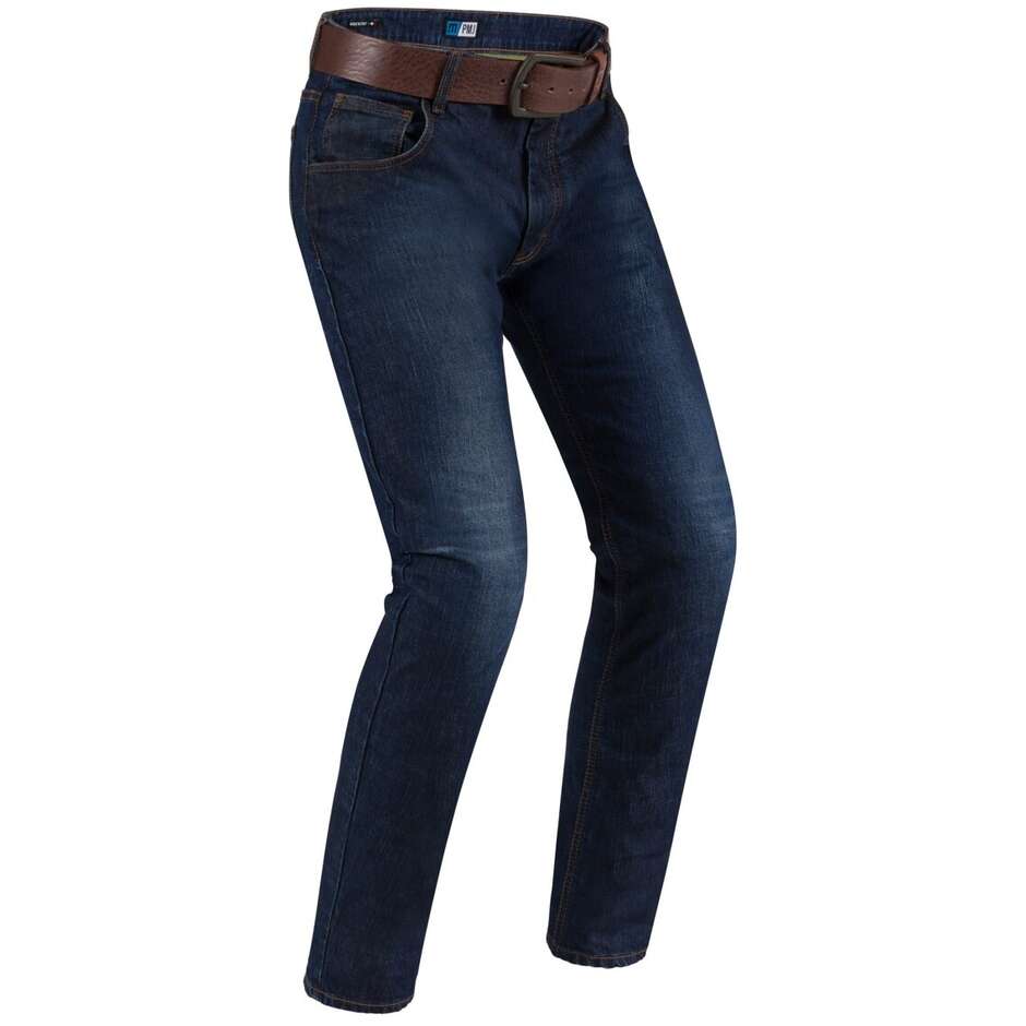 Pantaloni Jeans Moto Omologati Pmj DEUX Worker Blu 34 L
