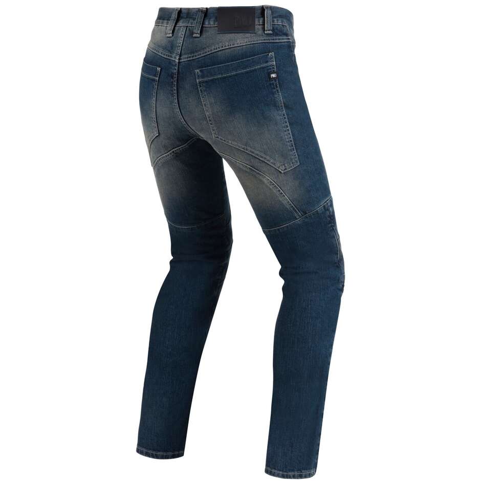 Pantaloni Jeans Moto PMJ DALLAS Blu (Classe AAA)