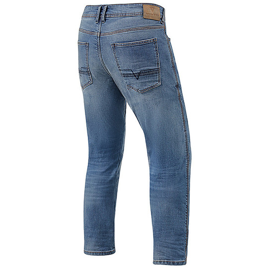 Pantaloni Jeans Moto Rev'it DETROIT TF Classic Blu Used Standard