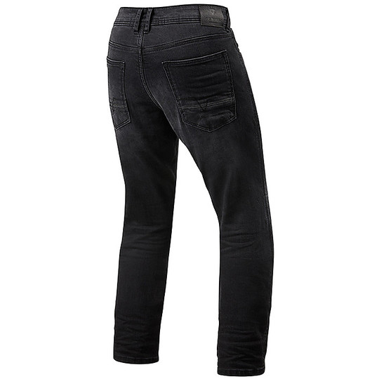 Pantaloni Jeans Moto Rev'it DETROIT TF Medium Grey Used Accorciati