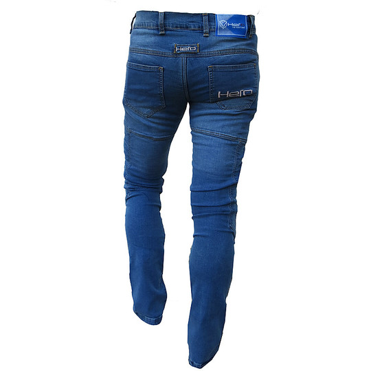 Pantaloni Jeans Moto Tecnici Hero HR777 Air Blu e Protezioni