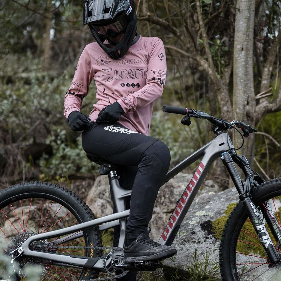 Pantaloni Leatt Donna Mtb Gravity 3.0 - Resistenti per Enduro e Trail Nero