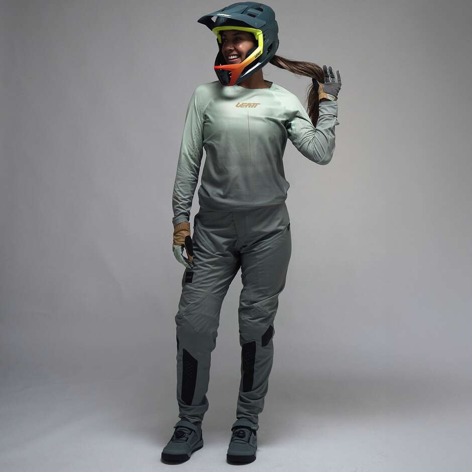 Pantaloni Leatt Donna Mtb Gravity 3.0 - Resistenti per Enduro e Trail Verde